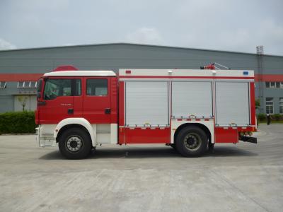 China Vooroverhangend gedeelte 1500mm CAFS Brandvrachtwagen Te koop