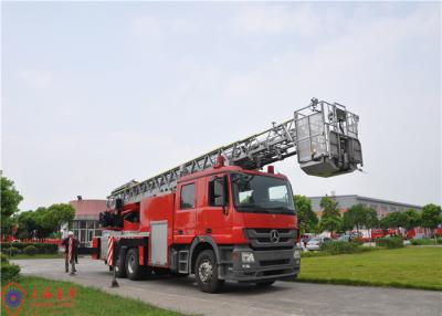 Cina Camion dei vigili del fuoco di scala aerea importato dell'azionamento di Benz Chassis 6X4 32 metri di altezza di lavoro in vendita