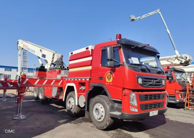 中国 単一のタクシーのフル パワーPTOが付いている油圧空気梯子の普通消防車を運転する6×4 販売のため