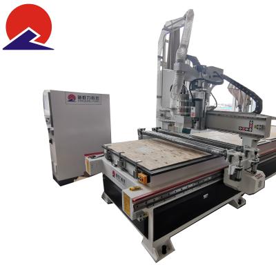 China Factory CNC Splint Cutting Machine CNC Router Doule Table Furniture Machinery Wood Cutting Machine for sale