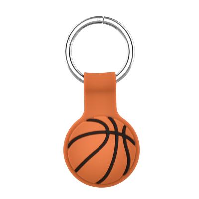 China Key Ring Light Airtags Cover Basketball Soccer Airtags Cover Device Silicone Anti-lost Device Airtags Chain Wallet for sale