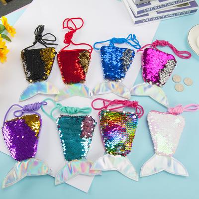 China 2022 Wholesale Eco-friendly Material Mini Girl Kids Cute Small Purses For Kid Purses And Handbags Mermaid for sale