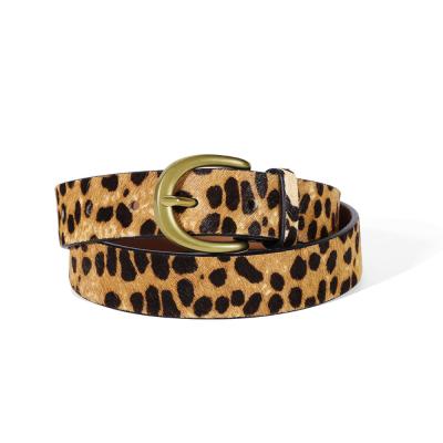 China Vintage Signs Leopard Belt Fashion Belt Women Gold Casual Belt 2020 Fur Either for sale