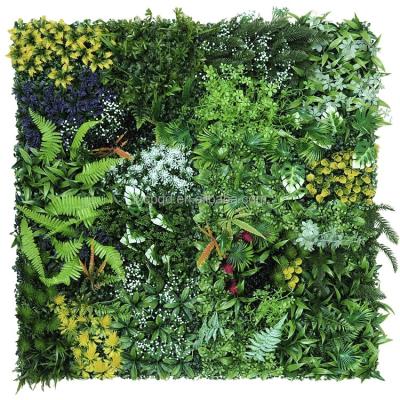 China Eco-friendly Artificial Grass Plastic Privacy Screed Ivy Rolls Vine Privacy Fence Wall For Decor Outdoor Garden Artificial Boxwood Hedge Panel for sale