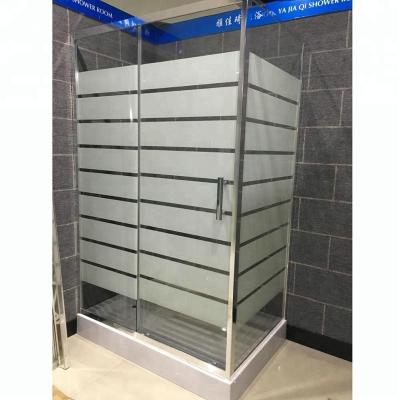 China With Frame RECTANGLE 80*120 Printed Glass Shower Cabin for sale