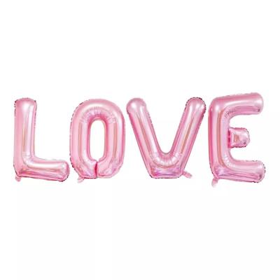 China Wholesale Decoration 30 Inch Letter Love Helium Foil Balloon Large Places Wedding Happy Valentine's Day Decoration Supplies for sale