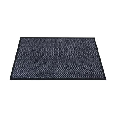 China Wholesale Washable Indoor Rectangle Floor Doormat Black Square Entrance Floor Mats Custom Printed Door Mats for sale