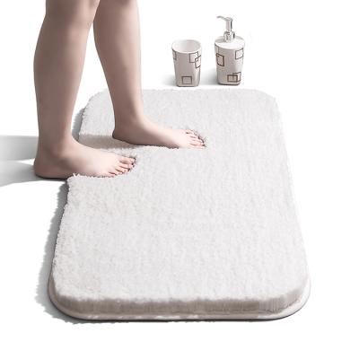 China Sustainable Toilet Door Cover Microfiber Microfiber Carpet Non Slip Water Non Slip Bath Print Baby Custom Bathroom Mat For Bathroom for sale