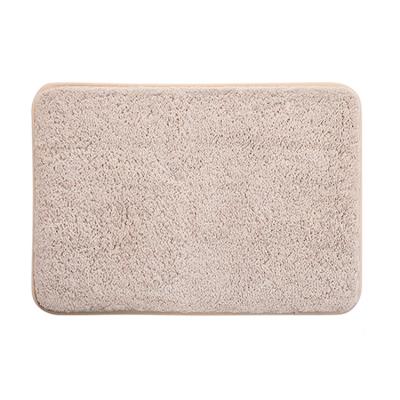 China Durable Gray Custom Size Anti Slip Foot Gray Bathroom Carpet Mat Door Super Absorbent Bath Cover, Door Mat Rug For Washroom Bath for sale