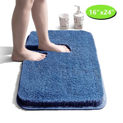 China Non Slip Bathroom Tub Shower Shape Mat Memory Bath Mat Non Slip Super Absorbent Color Sustainable Baby Anti Slip Bath Mat for sale