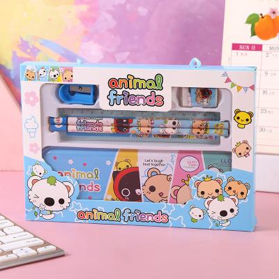 China Pencil Case Promotional Customized Children's Price Examination School Supplies Pencil Case Gift Box Stationery Set Creative Gift for sale