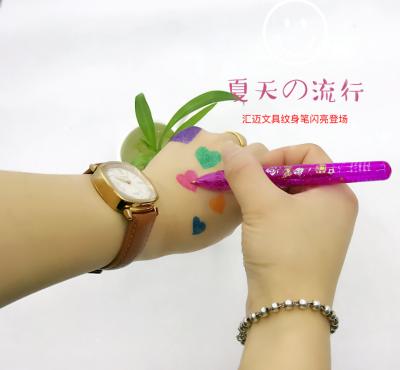 China The Normal Paint Flash Tattoo Body Painting Pen Office Culture Education Writing DIY Tool for sale