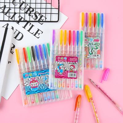 China Natural Glitter Pens 12 24 36 48 1.0 Mm Kawaii Multicolor Plastic Gel Pen With Oem Packaging For Office And School Sets for sale