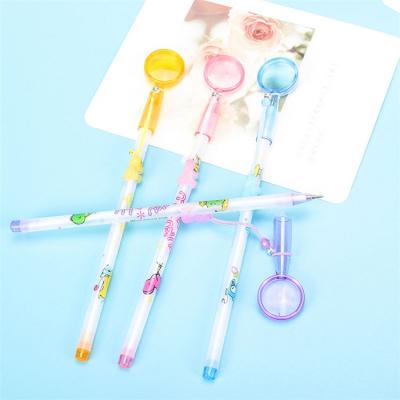 China Small Promotional Cute Pen Price Cute Promotional Small Pen Price Children's Toy Cute Ball Pen Magnifying Glass Function Kawaii Pen Ball Pen With Logo for sale