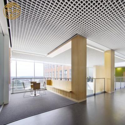 China Integrated Ceilings ODM Customized Open Cell Aluminum Grid Ceiling Panel Metal Heat Resistant Ceiling Panel for sale