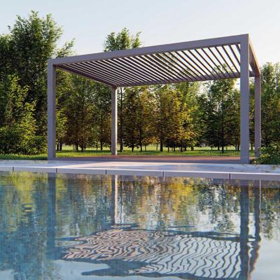 China Standard Specification Retractable Aluminum Pergola Gazebo Easily Assembled Outdoor Pergola for sale