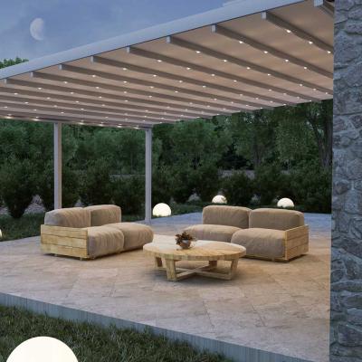 China Delivery Time Easily Assembled Short Outdoor Gazebo Pergola Retractable Aluminum Pergola for sale