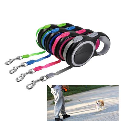 China Automatic Extendable Lights 3M/5M/8M Heavy Duty Retractable Dog Leash Traction Training Pet Rope Advance for sale