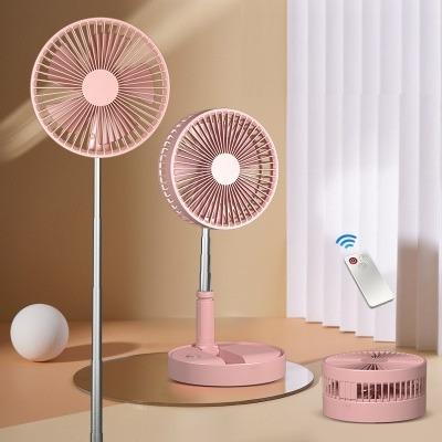 China New Large Desktop Fan Summer Power Bank Folding Table Foldable Rechargeable Fan Foldable Outdoor Telescopic Pedestal Fan for sale