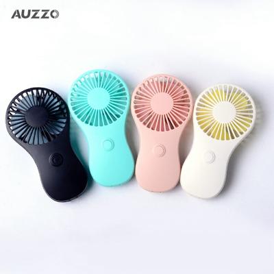 China AUZZO Adjustable Wholesale Battery Powered Portable Fan Customized Portable Battery Handheld Fans Personal Pocket Electric Fan for sale