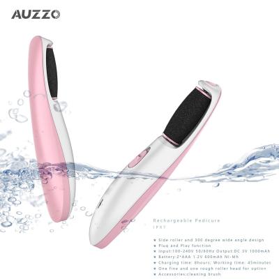 China AUZZO White/OEM Foot File Waterproof Electric Callus Remover Rechargeable Callus Remover For Dead Skin Removal for sale