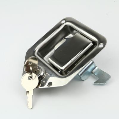 China Zinc Alloy Stainless Steel Panel Lock Truck Accessories Truck Trailer Construction Truck Tool Box Lock for sale