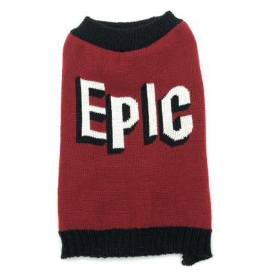 China Viable Simple Red EPIC Fresh Word Sweater Dog Sweater Dog Sport Young For Dog Warm Whosale Fleece Vest Custom Sweater for sale