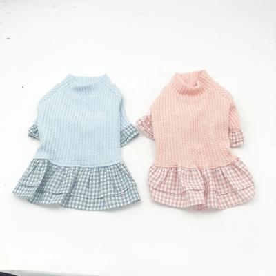 China Lovely Viable Style Cute Hot Sale Fancy Fleece Skirt Sweater Design Cat Pet Clothing for sale