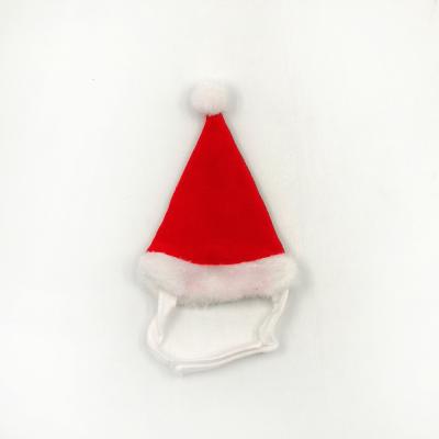 China 2019Holiday Pet Christmas Costumes Dog Cats Santa Claus Hats Pet Holiday Accessories New Year Viable Dogs Cats Hats for sale