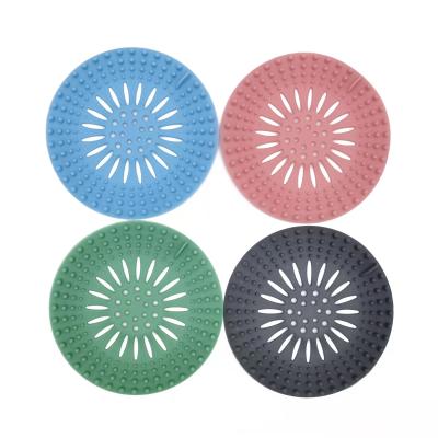 China Best Viable Selling 5 Pack Durable Hair Catcher Silicone Hair Stopper for Shower, Bathroom, Tub, Kitchen for sale