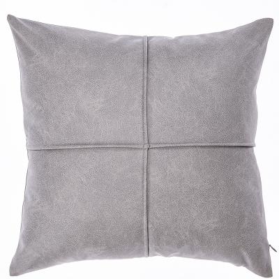 China Anti-Pulling Best Selling Light Luxury Home Model Room Modern Tech Fabric Pillowcase Simple Sofa Cushion For Car for sale