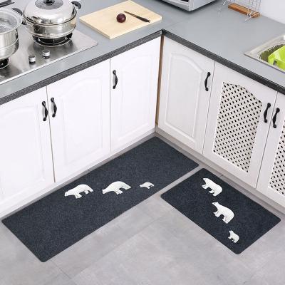 China Anti Fatigue Promotion Water Absorbent Comfort Kitchen Washable Mats Non Slip Kitchen Runner Floor Mats for sale