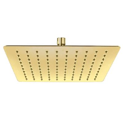 China Without Needle JAEE Wholesale Gold 10 Inch SS304 High Pressure Brushed High Pressure Rainfall Shower Head for sale