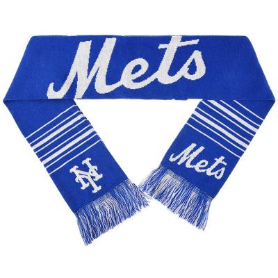 China Long Custom Printing Your Design Scarves 100% Polyester Knitted Satin Fleece Football Club Scarves for sale