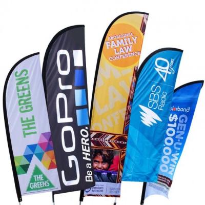 China CUSTOM Beach Flag Banner DNL Customized High Clear Colorful Digital Printing Trade Show Advertising Flag for sale