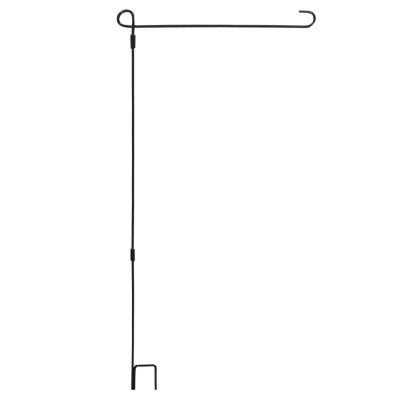 China Factory Supplying Wholesale Iron Pole Hanging 92x42cm Garden Flag Stand Pole Holder for sale