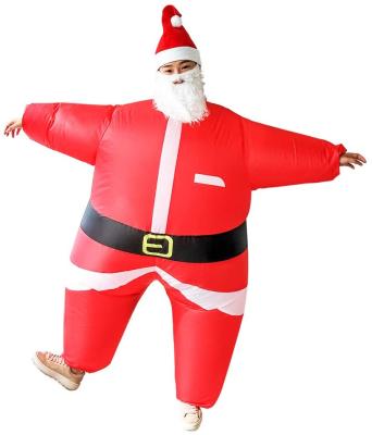 China Eco-Friendly Hug Man Santa Claus Costume Holiday Party Inflatable Christmas Costume for sale