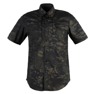 China Breathable Quick-Drying Shirt Outdoor Sports Short Sleeve Tops Tactical Combat Men Hunting Shirt for sale