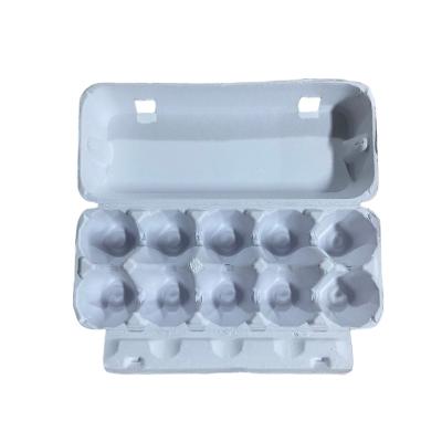 China Factory Made Recyclable Paper Pulp Tray Egg Carton Egg Tray 30 Chicken Egg Pulp Made By Paper Pulp Molding Machine for sale