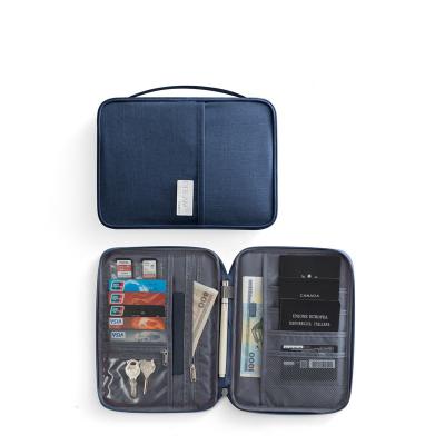 China Credit Card Made In China Minimalist Style Multiple Mezzanine Polyester Business Case Key Card Bag Wallet for sale