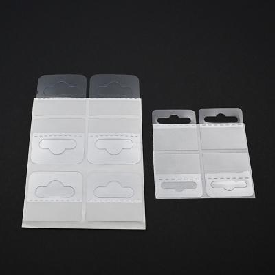 China Waterproof Wholesales Retail Store Packaging Adhesive Hang Tabs PVC Hang Tabs Pet Hang Tab for sale