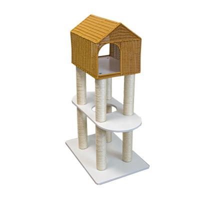 China Wholesale High Quality Viable Cat Toys Manufacturer Small Cat House Cat Tree for sale