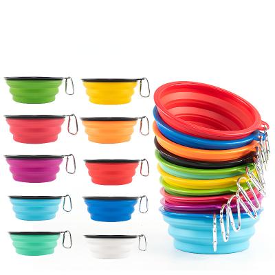 China Hot Sale Automatic Dog Water Bottle Dog Rolls Collapsible Collapsible Pet Silicone Collapsible Bowl Dog Bowl For Traveling for sale