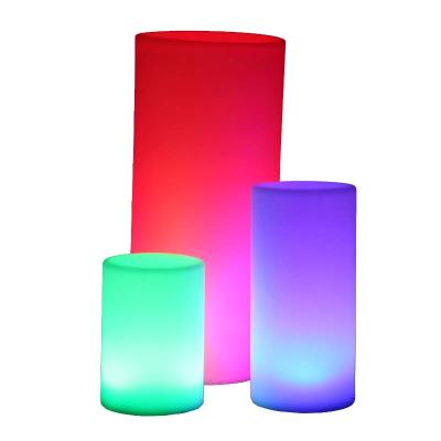 China Modern RGBW Color Changing Battery Cable Pillar Light For Restaurant Lighting Decoration for sale