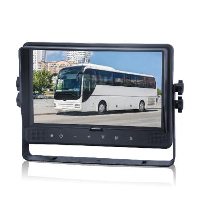 China Support up to 4 camera inputs with 4 triggers 9 inch LCD car rear view bus monitor reverse support up to 4 camera inputs mirror viewing support for sale