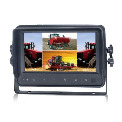 China 7 Inch Digital Shock Resistant Quad Rear View Monitor Waterproof System for sale