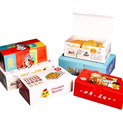 China Recycled Custom Materials Good Quality French Fries Fried Chicken Take Box Packaging for sale