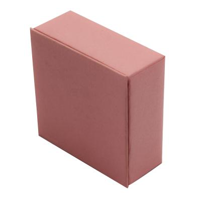 China Recycled Luxury Custom Pink Jewelry Ring Boxes Packaging Materials Private Label Jewelry Logo for sale