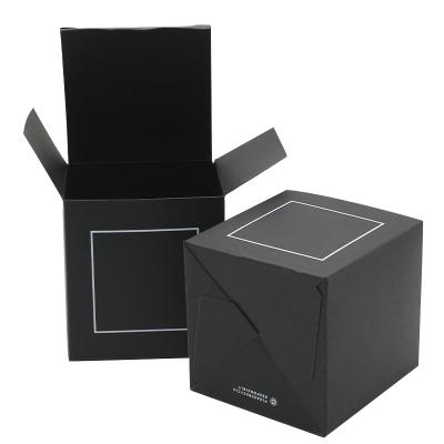 China Recycled Materials Print Gift Paper Folding Box Candle Wholesale Mailing Boxes Packaging Boxes Custom for sale