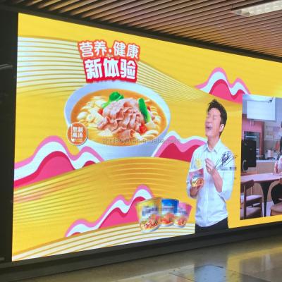 China LED Digital Printing LED Restaurant Advertising Poster Banner For Showcase for sale